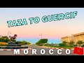 Driving from Taza city to Guercif city Morocco 🇲🇦 | vidéo music person walking