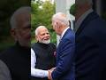 PM Modi welcomed by US President Biden at his home in Delaware | #shorts