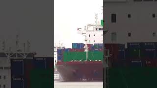 Chasing by a Large Container Ship  #shipspotting #ships #containership