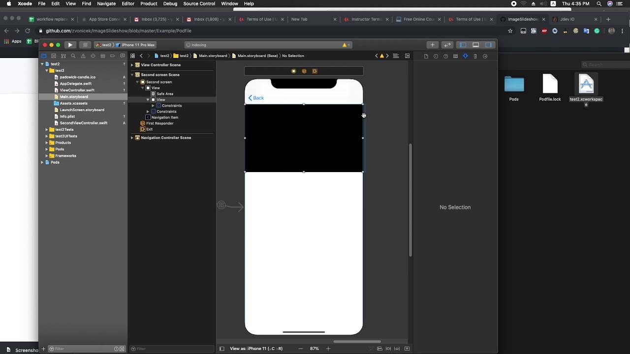 IOS Xcode Tutorial 4(ImageSlideShow Or Image Slideshow View) - YouTube