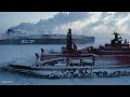 icebreaker ships meet world’s toughest machines