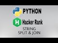 #15: String Split and Join | Hackerrank Python Solution | English Explanation