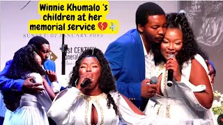 Winnie Khumalo ‘s Kids Pay An Emotional Tribute To her|Winnie Khumalo Memorial Service |MamgobhoziTV