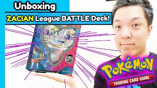 *NEW* ZACIAN V League BATTLE Deck Unboxing Review! (Is it worth it?) - Pokemon Trading Card Game