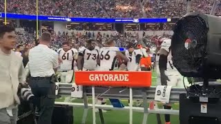 Broncos FULL sideline altercation after Russell Wilson takes 2 straight sacks