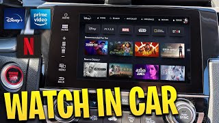 How to Watch DISNEY+/NETFLIX/PRIME in your Car! 🚗Apple CarPlay Working! Watch Movies in Your Car!