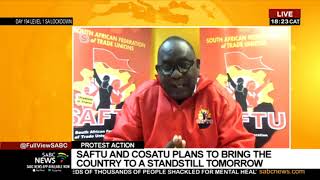 Saftu's intentions to join forces with Cosatu for nationwide strike: Zwelinzima Vavi