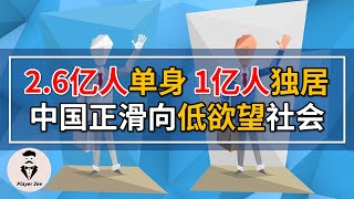 中国进入低欲望社会，超2亿人单身，未来单身人口接近1/5。职场内卷化造成低效率工作和加班，年轻人失去动力。年轻人开始躺平了。『2021年第22期』