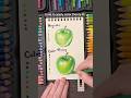 How to elevate art with color theory apple | colored pencil tutorial art #colortheory #coloring #art