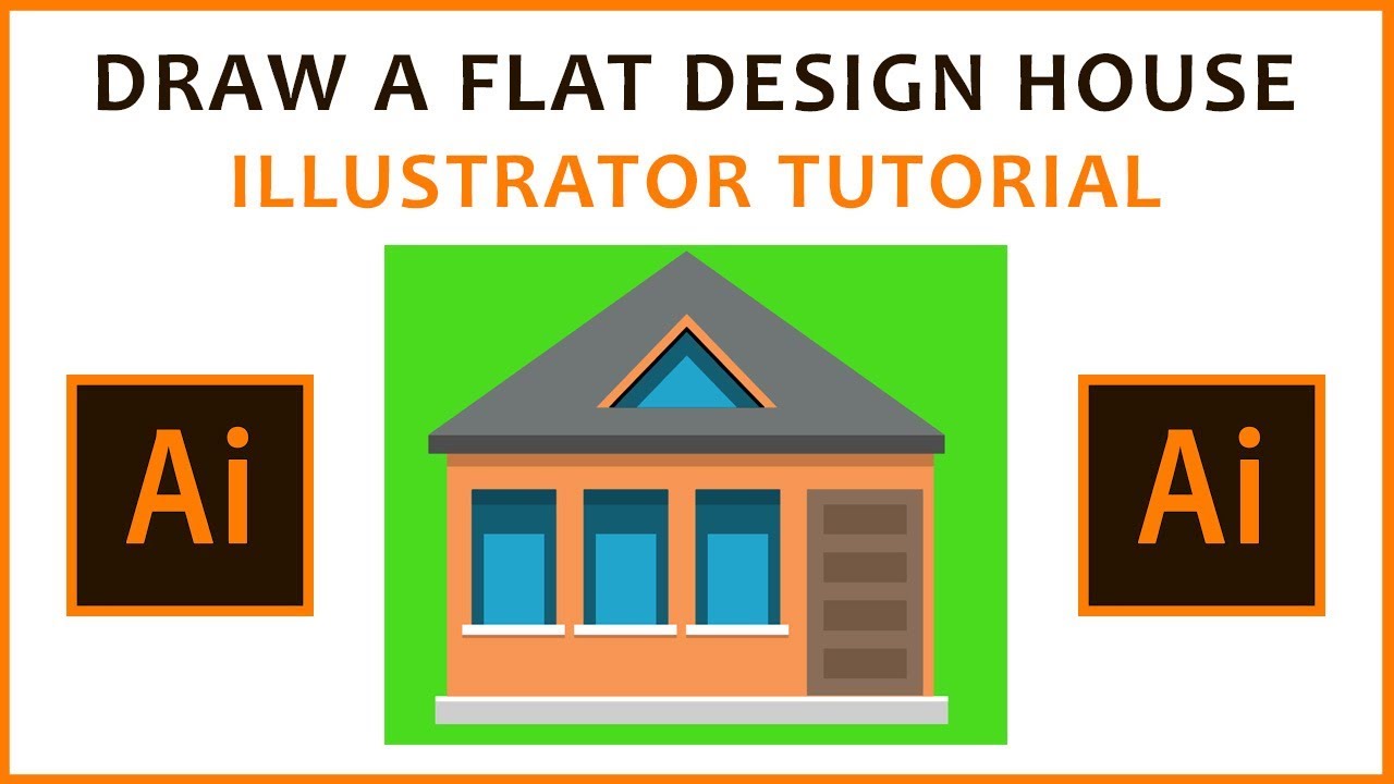Adobe Illustrator Tutorial Flat Design House Youtube