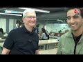 mumbai tim cook inaugurates first apple store in india aajtak exclusive interview with tim cook