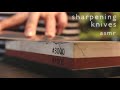 ASMR Sharpening Knives (NO TALKING)