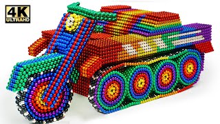 DIY - How To Make Motor Tank  From Magnetic Balls (Satisfying) | Magnet World Series