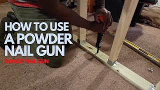 HOW TO USE A POWDER NAIL GUN - RAMSET