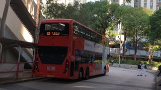 [沙廠紅色MMC飛𨋢巨無霸配玻璃梯往大埔] Hong Kong Bus 九龍巴士 KMB 307 中環渡輪碼頭 - 大埔中心 @ S-279X E6X6 WG9827 全程 無剪輯