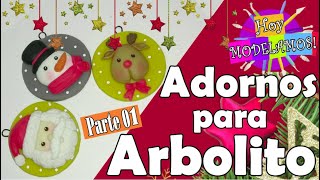 DIY Navidad –Adornos para Arbolito en Porcelana Fría – Parte 01