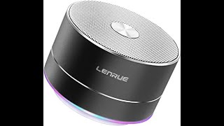 Review LENRUE Portable Wireless Bluetooth Speaker  2021