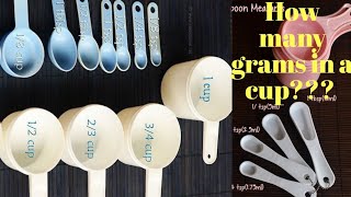 How many Grams in a Cup // Baking Basics // Grams to Cup Conversion // Cup - Tbsp// Baking Tips