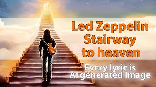 Led Zeppelin - Stairway to heaven (ai generated images) [Lyrics Video]