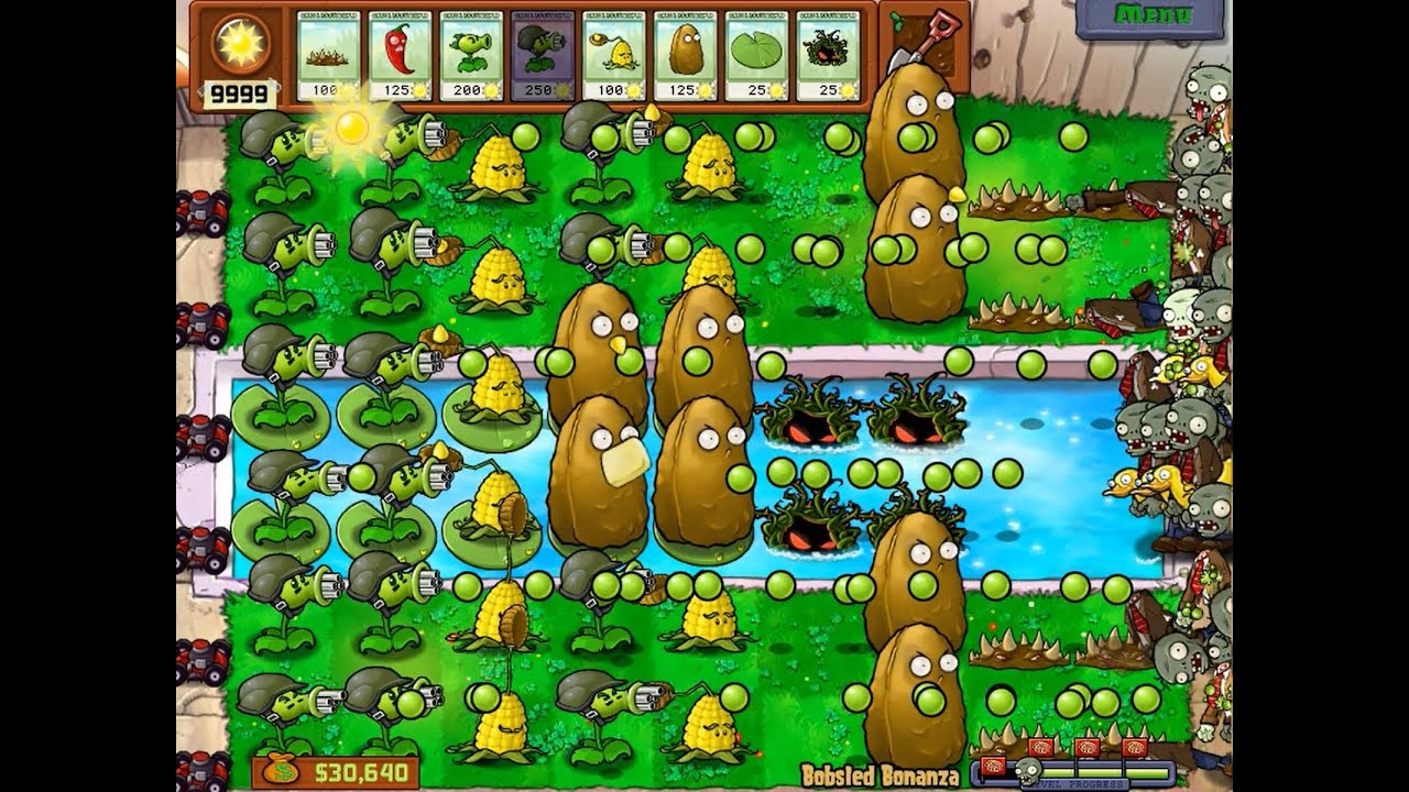 Plants Vs Zombies - Bobsled Bonanza 1 - YouTube