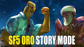 Street Fighter 5 - Oro Story Mode \u0026 Arcade Endings | FULL