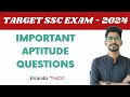 TARGET SSC EXAM 2024 | Important Aptitude Question | Veranda Race Kannada