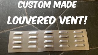 Custom Aluminum Louvered Vent #ScampTrailers #Louvers #CustomMade