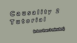 Causality 2 tutorial