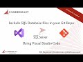Include the app_data and SQL database to Git and GitHub - Commenter request video.