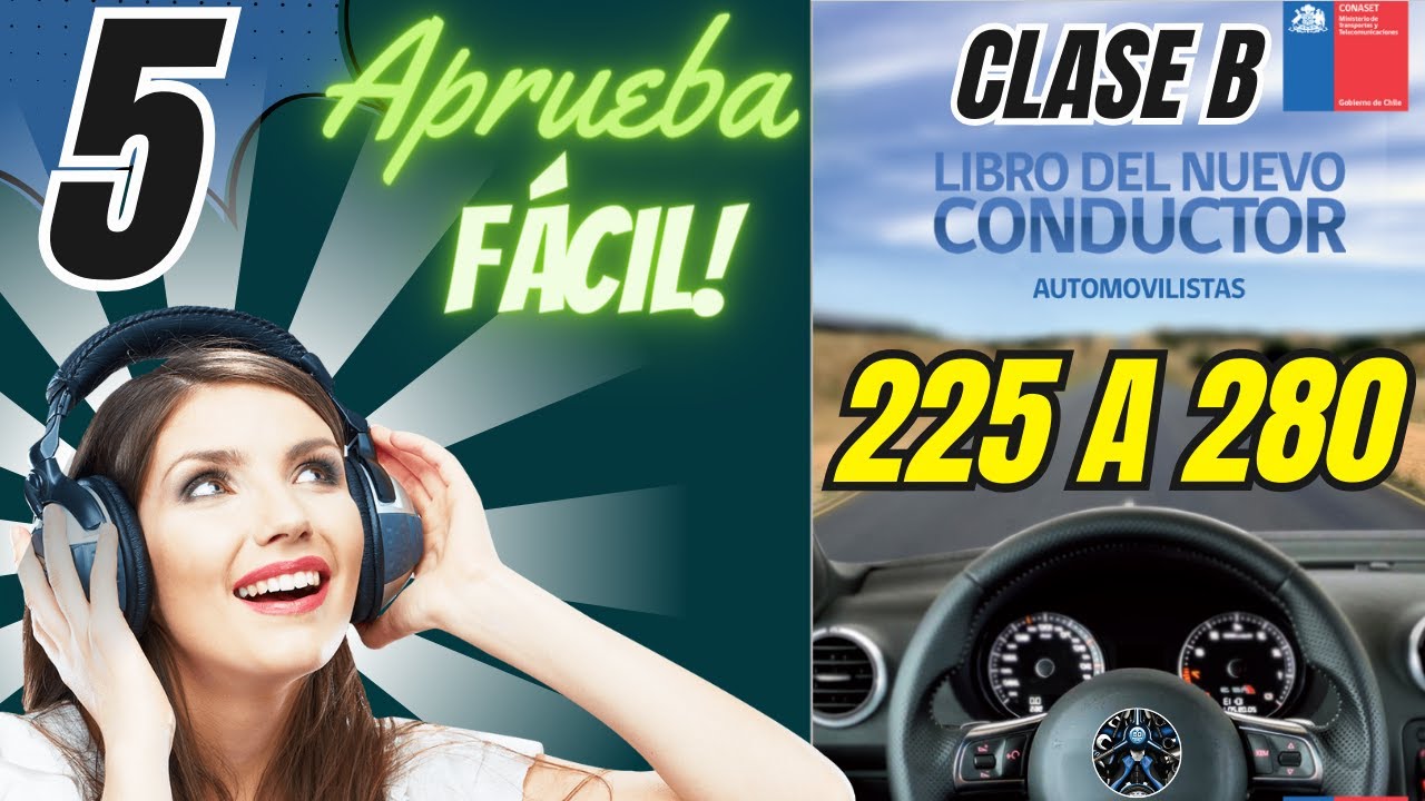 Cuestionario CONASET Libro Del Nuevo Conductor Clase B Parte 5 - YouTube