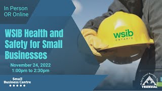 WSIB Health and Safety for Small Businesses