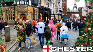 Walk in CHESTER City Centre 4k