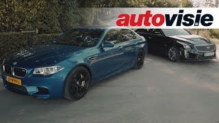 Review BMW M5 Competition Package versus Cadillac CTS-V - by Autovisie TV