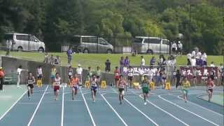 2012.6.3　第３回兵庫県中学生陸上競技記録会　共通男子100m1組