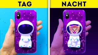 TAG VS NACHT || 35 COOLE DIY HANDYHÜLLEN DIE DEINE FREUNDE BEEINDRUCKEN WERDEN