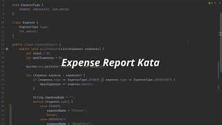 Expense Report Kata - Intro & Test Skeleton (1/5)