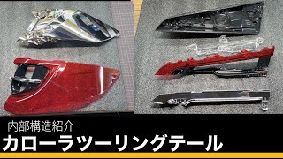 カローラツーリングテールランプ 内部構造