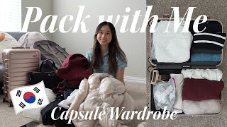 Pack with Me for 9 Days in Korea | Capsule Wardrobe for Travel