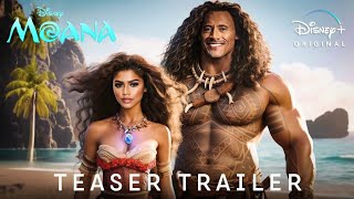 MOANA Live Action - Official Teaser Trailer (2024) Zendaya, Dwayne Johnson | Disney+ #disney
