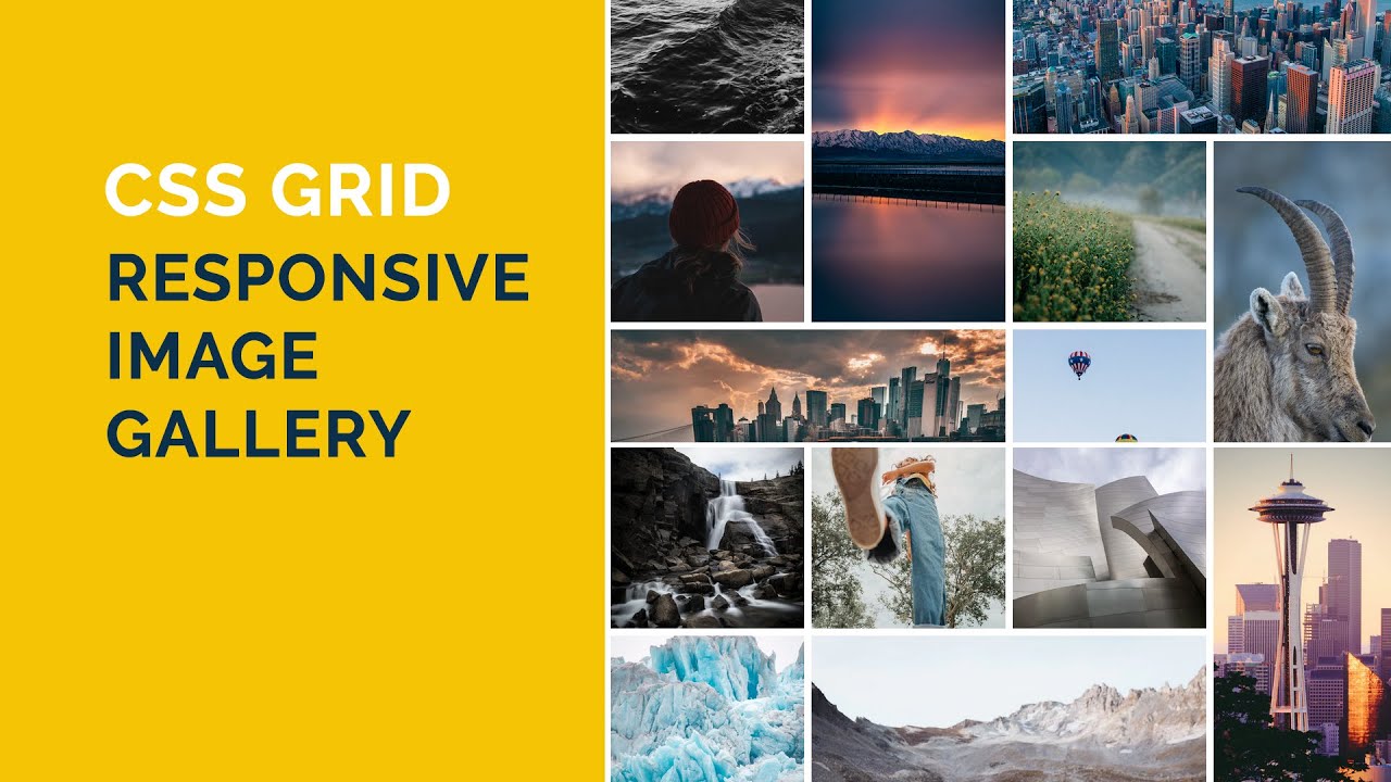 Responsive Image Gallery With CSS Grid | CSS Image Grid Gallery | HTML ...