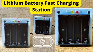 Make Your Own Lithium Battery Charging Station | Lithium Battery Fast Charging Station