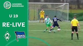 Werder Bremen vs. Hertha BSC | RE-LIVE | U 19 Junioren-Bundesliga 22/23 | 12. Runde