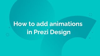 How to add animations in Infographics (Prezi Design)