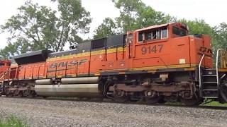 7/3/17 - Engineer of BNSF Coal Train throws me BNSF Vest