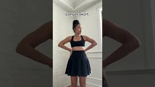 I promised you that I would work on a longer length skort and... we need to talk. #fashion