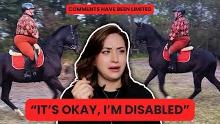 Overweight Equestrian Thinks It's Okay For Her To \