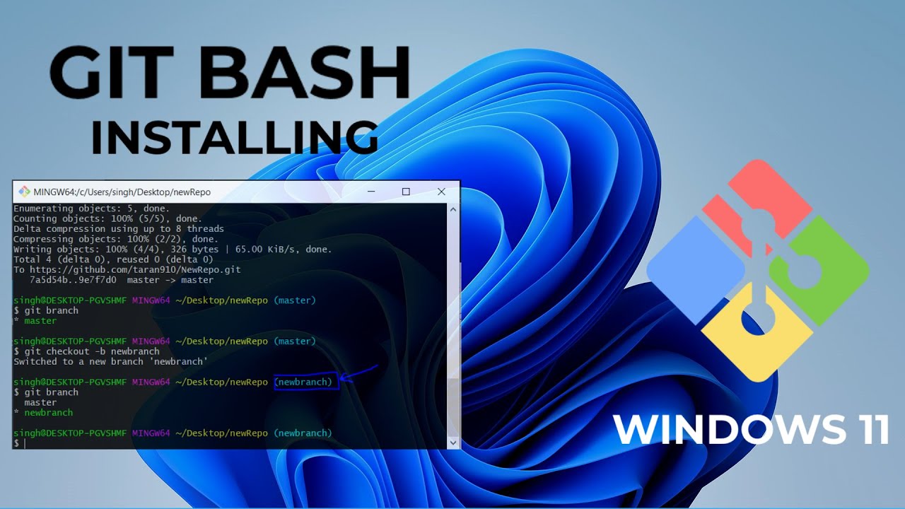 Git Bash Install For Windows 11 - YouTube