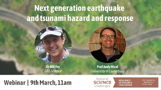 Resilience Challenge webinar: Next Generation Earthquake \u0026 Tsunami Hazard and Response