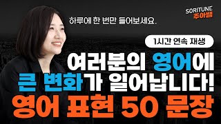 여러분의 영어에 큰 변화가 일어납니다! 필수 영어 회화 50문장 ㅣ 1시간 연속 재생