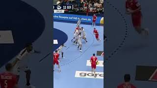 Strong shot 11 meters 💪💪💪 #handball #germany #euro 2022